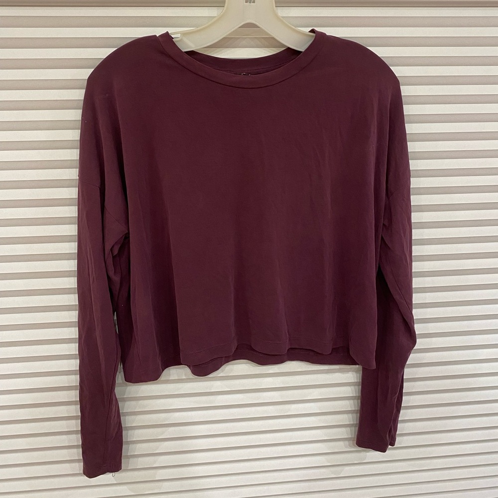 Purple crop top